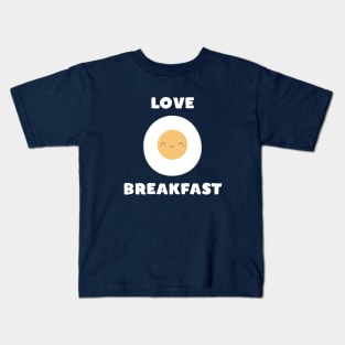 Kawaii Cute Love Breakfast T-Shirt Kids T-Shirt